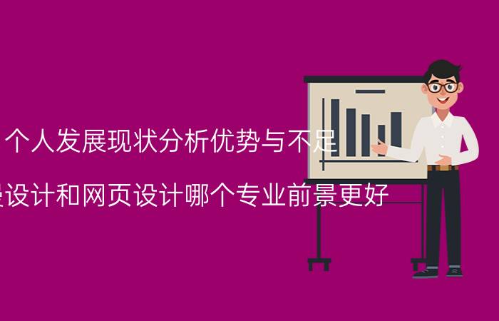 个人发展现状分析优势与不足 动漫设计和网页设计哪个专业前景更好？